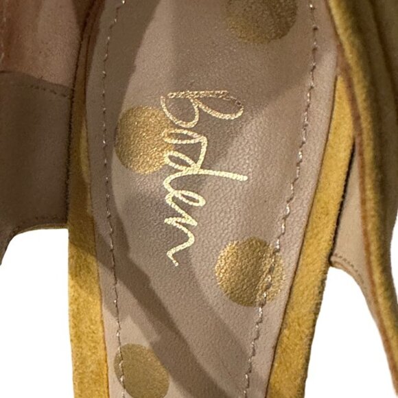 Boden Tisha Polka Dot Cow Hide and Yellow Suede Strappy Heels - Size 8.5 - Picture 16 of 16